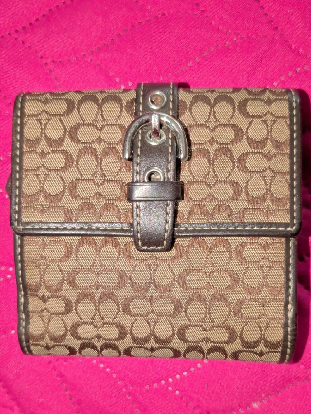 Coach Tan/Brown Signature Crossbody and Wallet Set - Picture 6 of 9